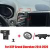Pour JEEP Grand Cherokee 2014-2020 Support de Téléphone Spécial pour Voiture Base de Support Fixe Pliable Mini Support Téléphone Gravité Supports Magnétiques
