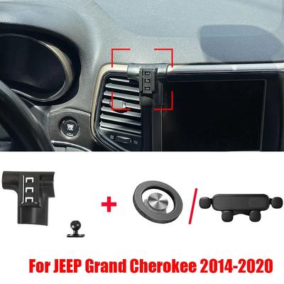 For JEEP Grand Cherokee 2014-2020 Special Car Phone Holder Fixed Bracket Base Foldable Mini Gravity Phone Hoder Magnetic Stands