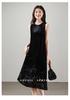 New Chinese Style Silk Velvet Jacquard Vest Dress 2026 Spring Fashion Versatile Round Neck Sleeveless Dress