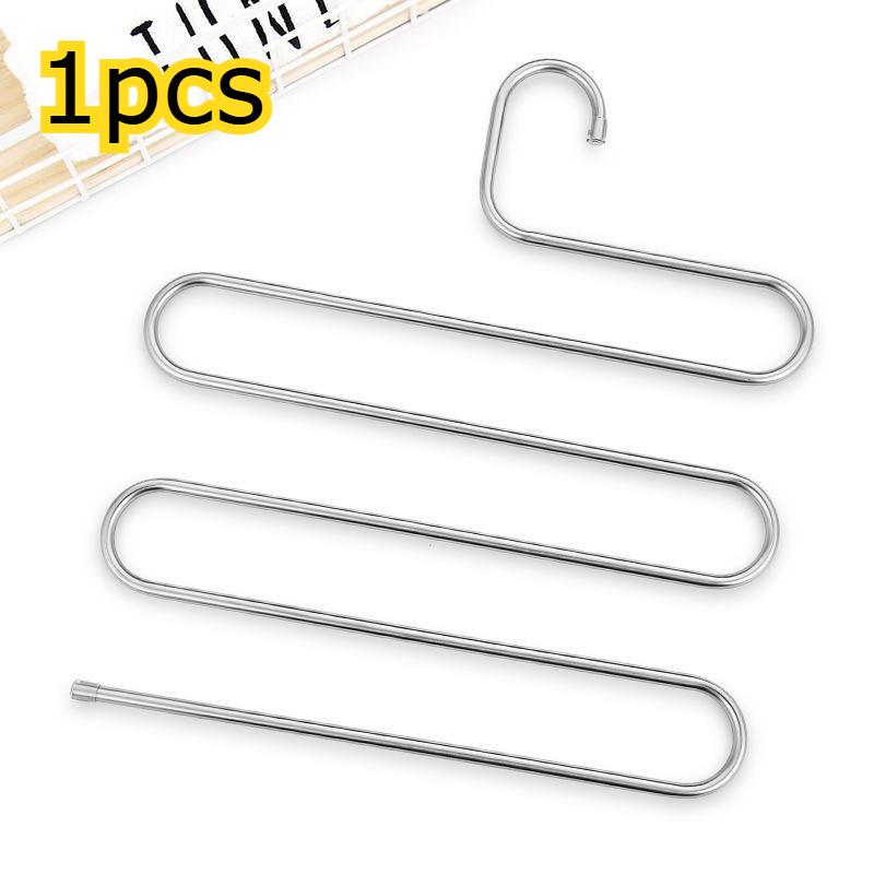 

5 Layers Multi-functional Non-slip Pant Storage Clothes Hangers Rack Cloth Rack with Multiple Functions for Hanging and Storage