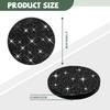 2PCS Bling Cup Holder Coasters for Car - Universal Non-Slip 2.72 Inch Silicone Cup Holders, Embedded Crystal Rhinestone Car Interior Accessories,