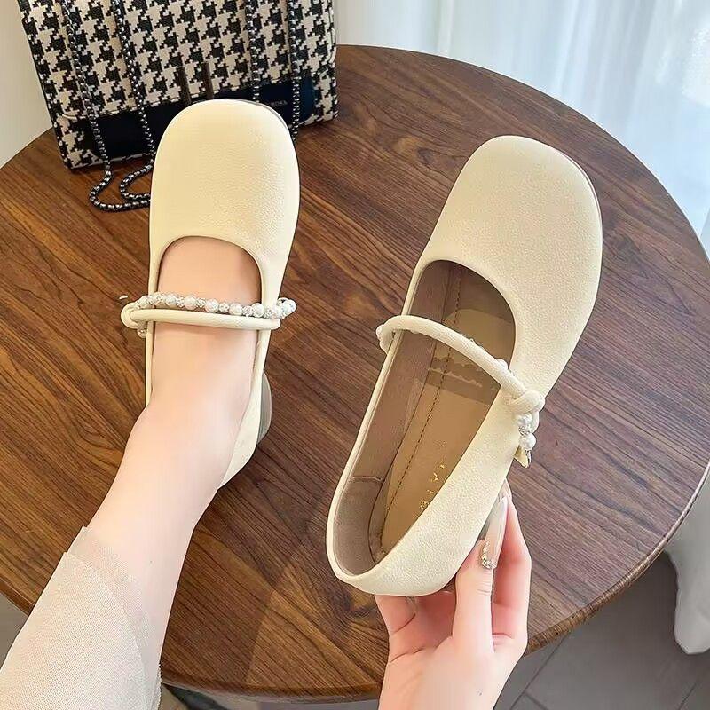 Gentle shoes flat-soled single shoes women's new summer Mary Jane shoes with skirts soft-soled maternity shoes