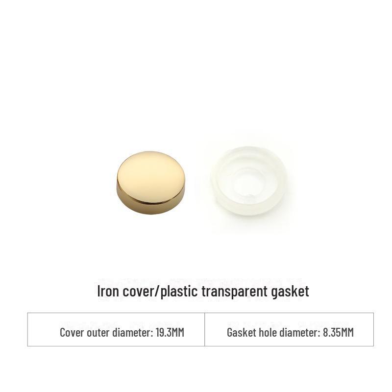 Curved Copper and Stainless Steel Decorative Mirror Nail Caps