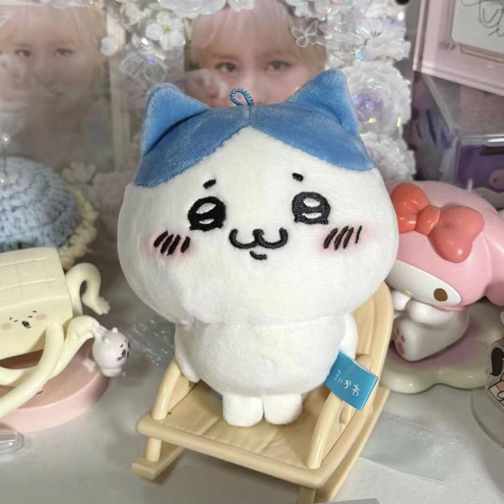 Chiikawa Cartoon Cute Evil Smile Hachiware Bag Pendant Super Cute Plush Doll Pendant Cute Doll Plush Toy Child Gift