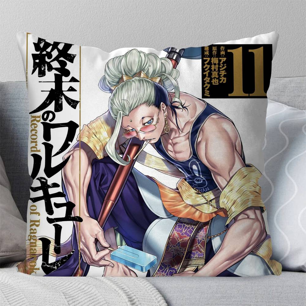 Buddha Anime RRecord Of Ragnarok Pillow Case Fashion Square Pillowcase Bedroom Sofa Room Ins Decoration Leisure