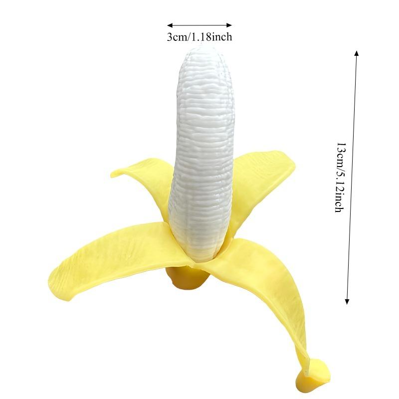 Simulated Squishy Stress Banana Fidget Sensory Toy Squeeze Stress Relief Hand Toy Anti-Anxiety Banana Stretchy Slow Rising Toy