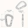 1Pc Durable Backpack Buckles, Carabiner Plastic Hooks, D Shape EDC Gear for Outdoor Camping