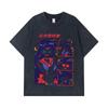 275 GSM Washed T-shirts 100% Cotton Rei Hino Print Unisex Heavy Cotton T Shirt