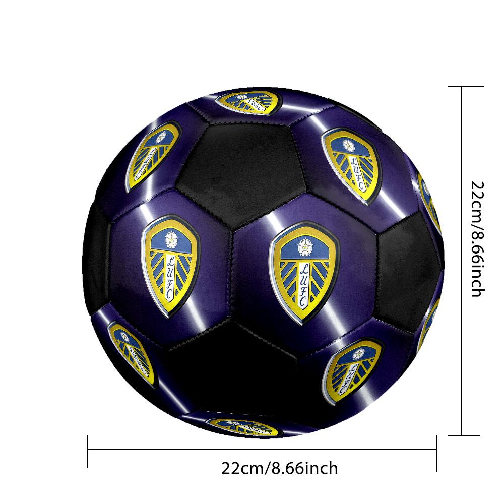 Leeds United AFC Größe 5 Fußball, Maschinengenähtes PVC, Langlebig & Hoher Rückprall, Für Alle Altersgruppen, Fanartikel, Spiele & Außenbereich.
