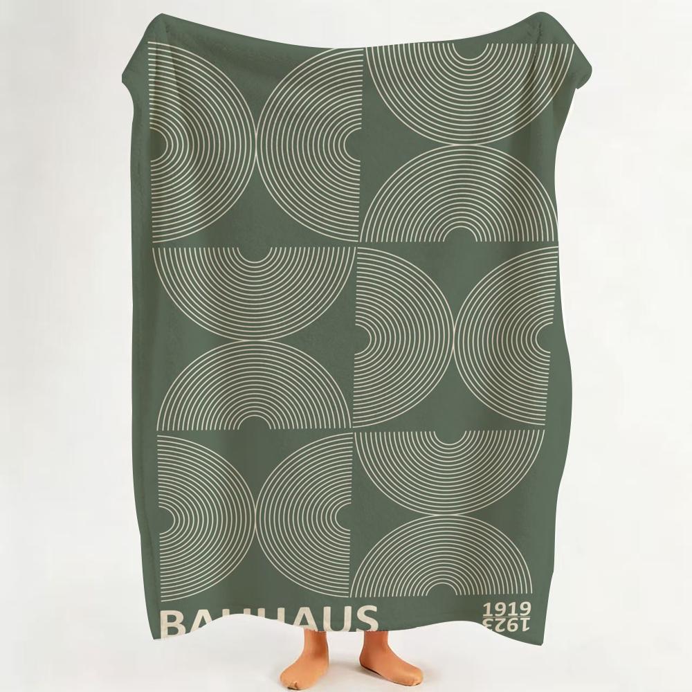 

Bauhaus style Throw Flannel Throw Blanket Suitable for Sofa Living Room Bedroom 75cmx90cm