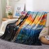 Eagle Print Flannel Blanket, High Quality Comfortable for All Seasons, Home Decor, Warmth and Comfort, Perfect for Christmas Gifts