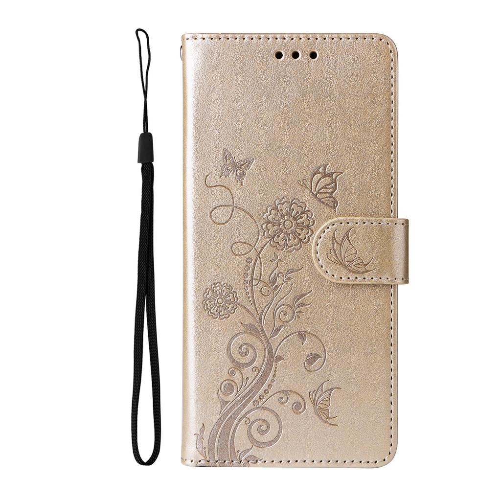 Applicable to Google 9Pro leather case, Sony Xperia 10 VI embossed butterfly love flower card wallet leather case 8Pro