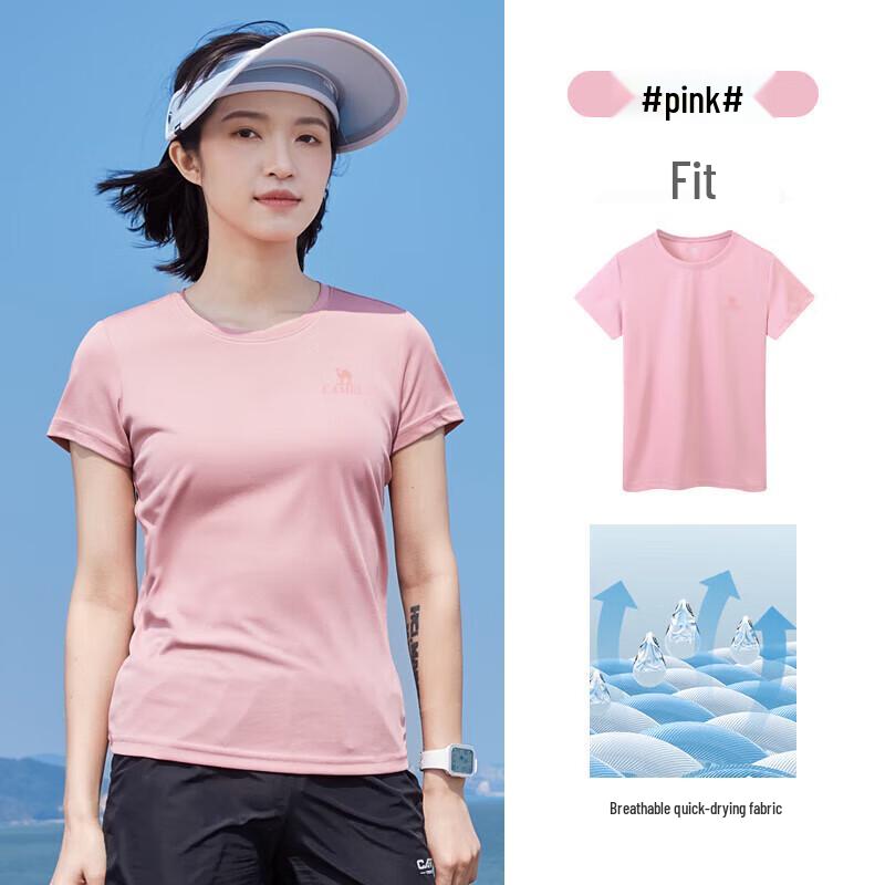 CAMEL Couple Quick-Dry Round Neck T-Shirt