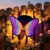 Entryway Solar Butterfly Light with LED Accent, Rechargeable Battery, Approx 7.09 X 5.12 In Size, ABS Exterior Housing, and Single Lamp