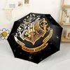 Chibi Harry Potter Icon Automatic Umbrella Compact 8-Rib Design Sturdy Construction All-Season Umbrella for Travel Vibrant Pattern Umbrella