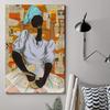 African American Artist Leroy Campbell Painting Art Poster Vintage Abstract Oil Painting Art Poster (28) Printing And Painting Canvas Wall Art