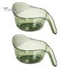 Multipurpose Food Drainer Rice Washing Bowl, with Ergonomic Handle, PP Safe Container Strainer Basket, for Cleaning Vegetables And Fruits Easy