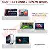 15.6Inch Wireless Portable Monitor 1080P 16:9 Low Blue Light For Cell Phone PC Loptop Wired For XBox PS4 / 5 Switch Extension