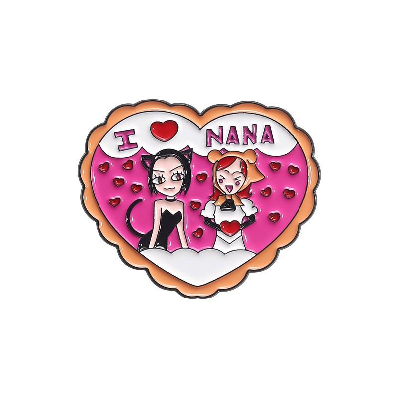 "Set di Spille in Lega Serie Amore": Collezione di Spille Creative a Forma di Cuore Arcobaleno Sfumato"