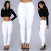 Damen Mid-Rise Tunnelzug Skinny Hosen Schmal Geschnittene Bleistifthosen Streetwear Lässige Lange Hosen