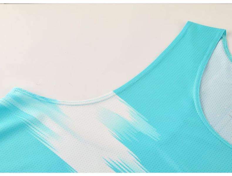 Men's Quick-Dry Track and Field Training Vest and Shorts Set for Marathon & Physical Education Competition