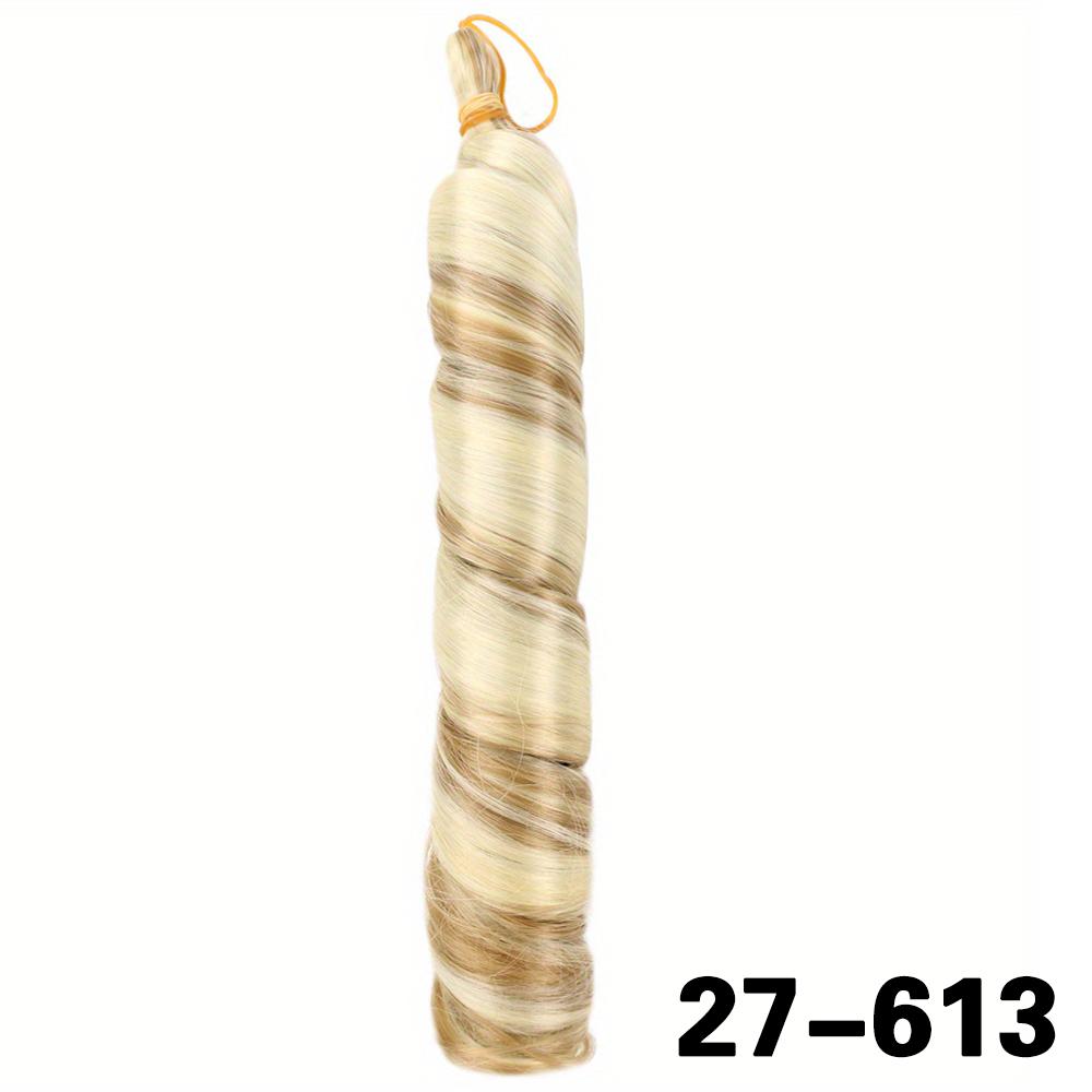 Synthetic Loose Braiding Hair Spiral Curls Crochet Hair Extensions Stretched French Curls Hair End Braids For Women