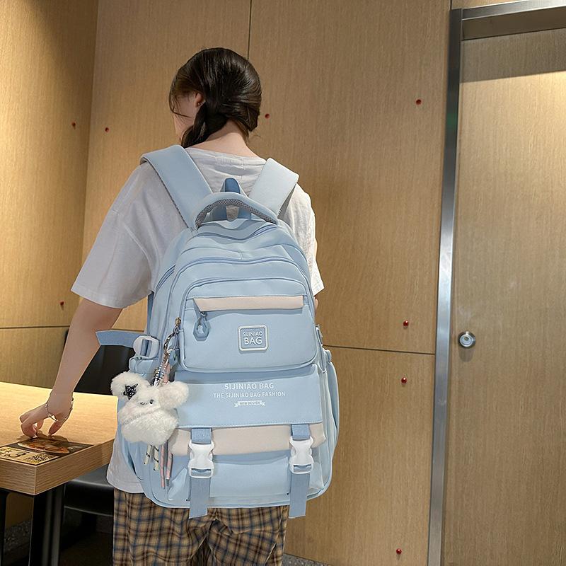 Schoolbag Large Capacity School Bag for Middle School Students: Backpack for Girls, Fresh and Cute, High Aesthetic Campus Backpack for Middle School