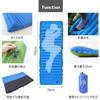 TOBAU Air Foot 190 x 70 10 Outdoor Moisture Pillow Disaster Sleeping in the Storage Bag Thick Gray Single Mat, Camping, Operated, cm, Thickness cm,