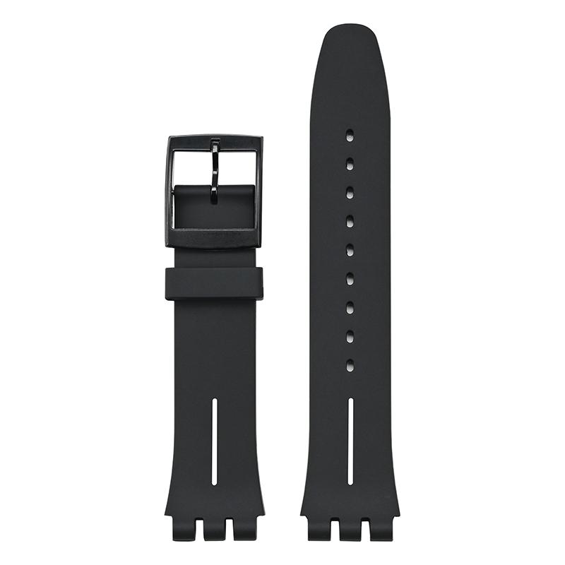Soft Silicone Strap for Swatch 16mm 17mm 19mm 20mm Rubber Watch Straps Men's Women's Waterproof Sports Bracelet Wristband