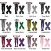 Gothic Y2K Lolita Fingerless Gloves for Halloween Costume Thigh High Boot Socks  for Women