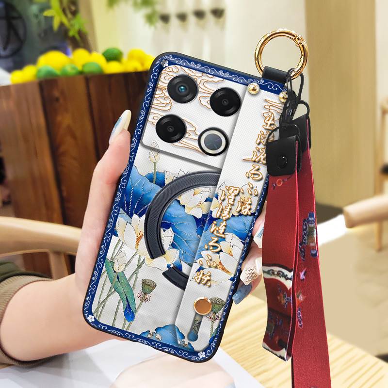 Protective Anti-knock Phone Case For infinix GT 20 Pro/X6871 Anti-dust Dirt-resistant Fashion Shockproof Wrist Strap
