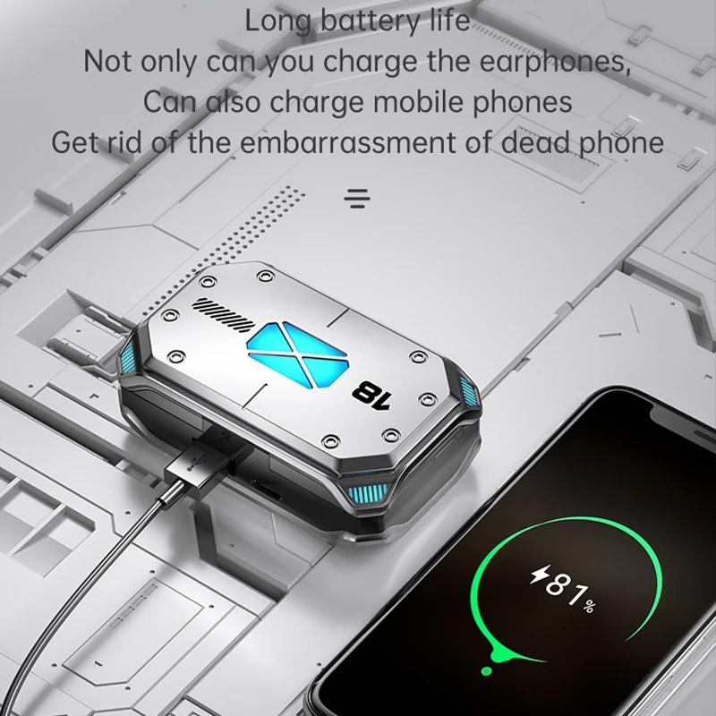 M41 Bluetooth Kopfhörer Kabellose Kopfhörer Smart Touch Digitalanzeige Stereo Ohrhörer Mit Farblicht Magnetische Saugkopfhörer