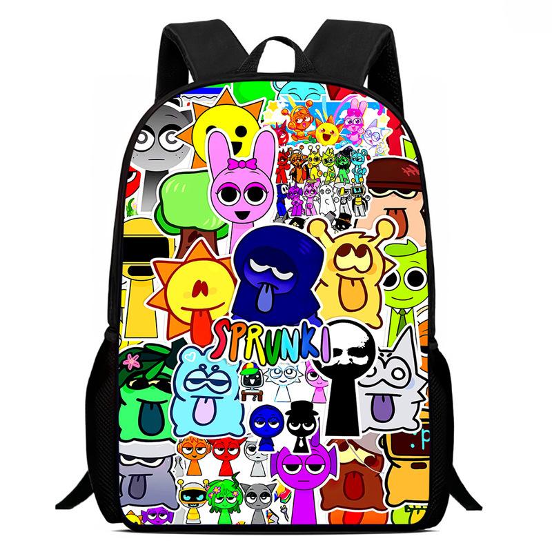 Rhythm Box Sprunki Spel Anime Rugzak Student Schooltas Computer Tas