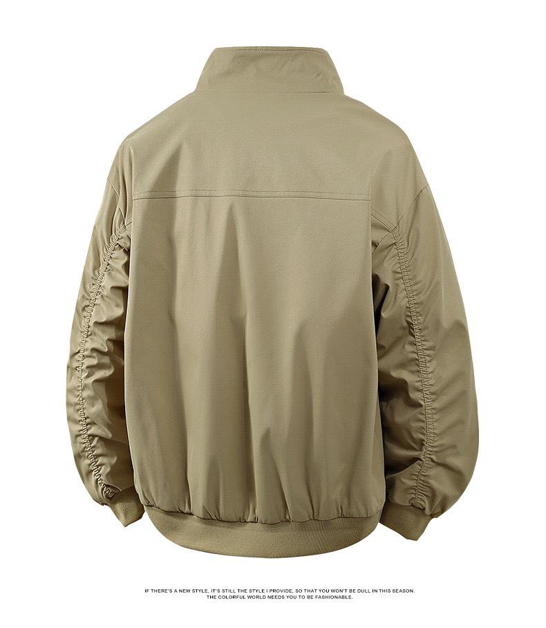 Men's Trendy Outdoor Windproof Stand Collar Jacket for Spring & Autumn Sporting