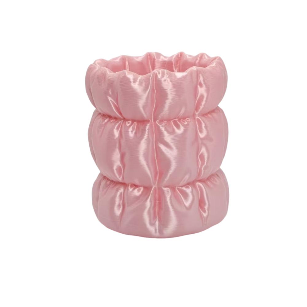 Износостойкий Держатель для кистей для макияжа Гладкий Подставка для ручек Роскошный 3D-печатный Держатель для ручек Настольное использование розовый