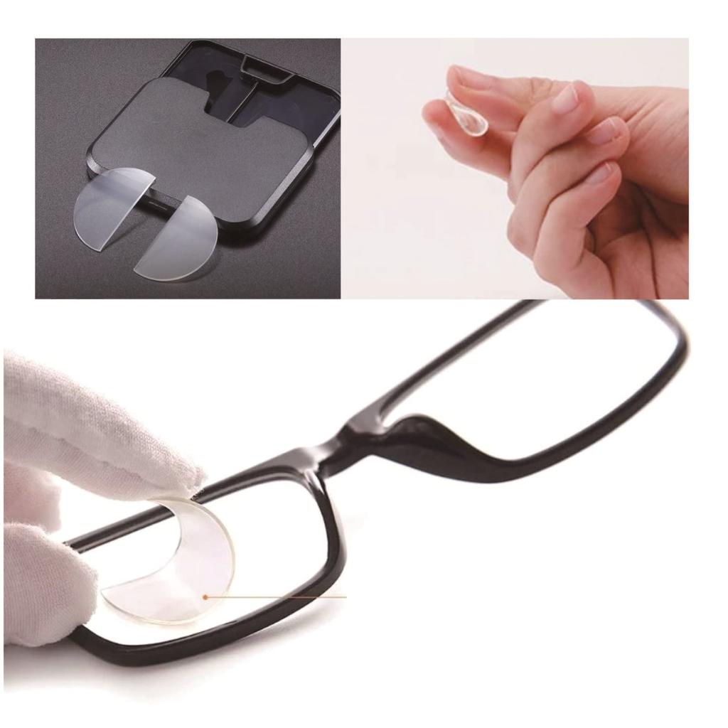 Convenient Adhesive Magnifying Glass That Sticks To the Lenses of Glasses and Sunglasses (haru-loupe-1.3x (+1.00))