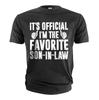 Men's Funny Favorite Son-in-law T-shirt Son In Law Gifts for Him Birthday Gift