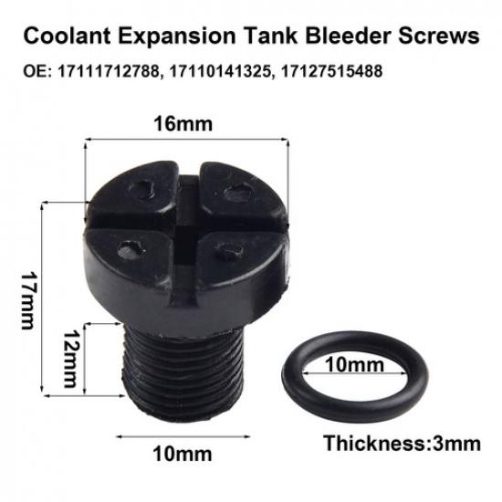 Efficient Coolant Flow with Radiator Expansion Tank Bleed Screws for