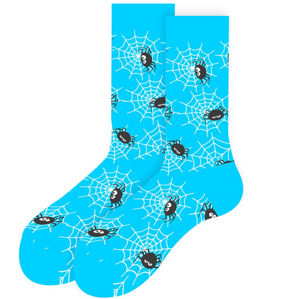 Adult Halloween Printed Knee High Socks for Costume Party and Casual Wear