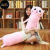 Long Strip Pute Sylindrisk Plysj Sovepute Avtagbar Vaskbar Seng Sovepute