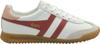 Gola Classics Men's Torpedo Leather Trainers White/deep Red/sapphire