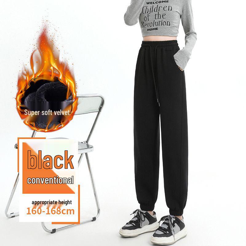 

Women s Wide-Leg Sweatpants: Autumn/Winter 2025 Slimming Straight-Leg with Velvet Drape S