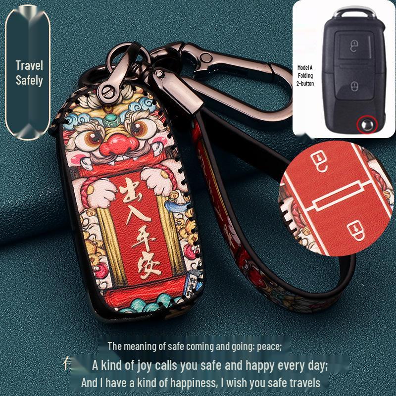 Foton Aumark & Aoling M6 Schlüsselhülle: Unisex CTS9 S1 S3 S5 Hülle mit Schnalle