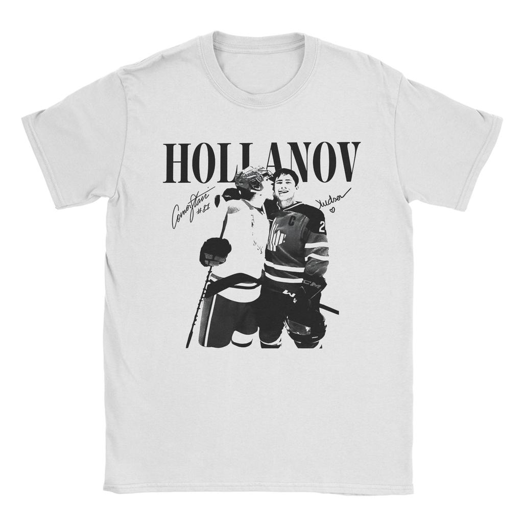 T-shirt Stampata Shane Hollander Heated Rivalry Hudsoned Williams per Unisex 100% Cotone Maglietta a Maniche Corte
