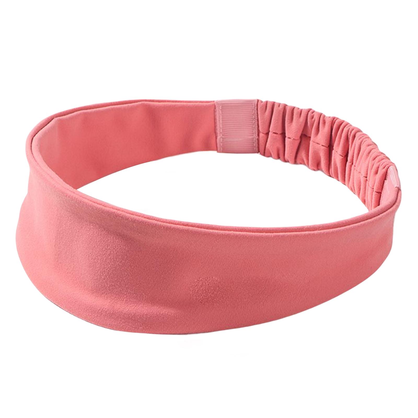 

Outdoor Headband Elastic Sweatband Non Slip Breathable Stretch Belt Hairband for розовый