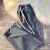 2025 Vår/Sommer Dame Retro Høy midje Rette Ben Vide Jeans - Løse, Slankende, Trendy for Studenter