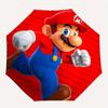 Super Mario Running Icon T-Shirt Videospiel-Merchandise Regenschirm, Tragbarer 3-fach kompakter Regenschirm für Damen & Herren, S38