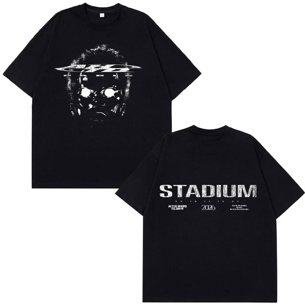 The Weeknd After Hours Til Dawn Tour 2026 T Shirts Unisexs Vintage Fashion Clothing Tshirt Hip Hop Short Sleeve Cotton Tshirts