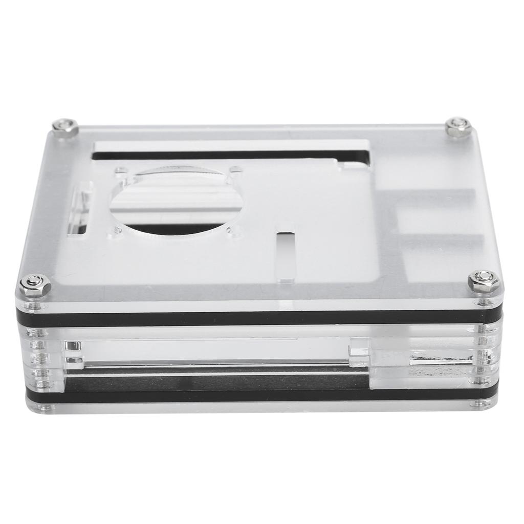 9 Layers Acrylic Case Kit with Cooling Fan and Mesh Cover for Raspberry Pi 4 Model B#1