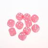 10Pcs Colorful Dice Acrylic Round Corner Cubes Dot Drinking Game Dice Accessories